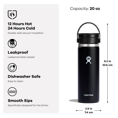 Hydro Flask 20 Oz Wide Flex Sip fedl nyrfa 1