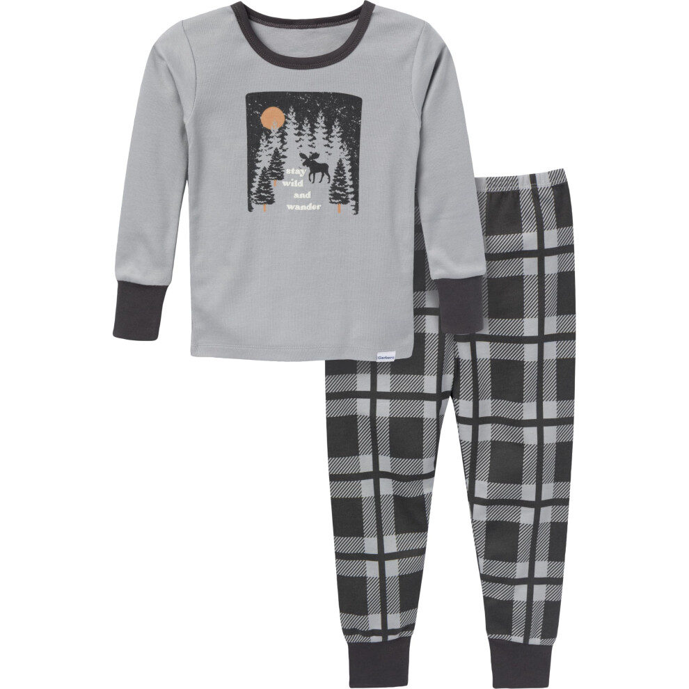 Gerber Baby Boys' Toddler Snug Fit 2-Piece Pajama Set  Moose