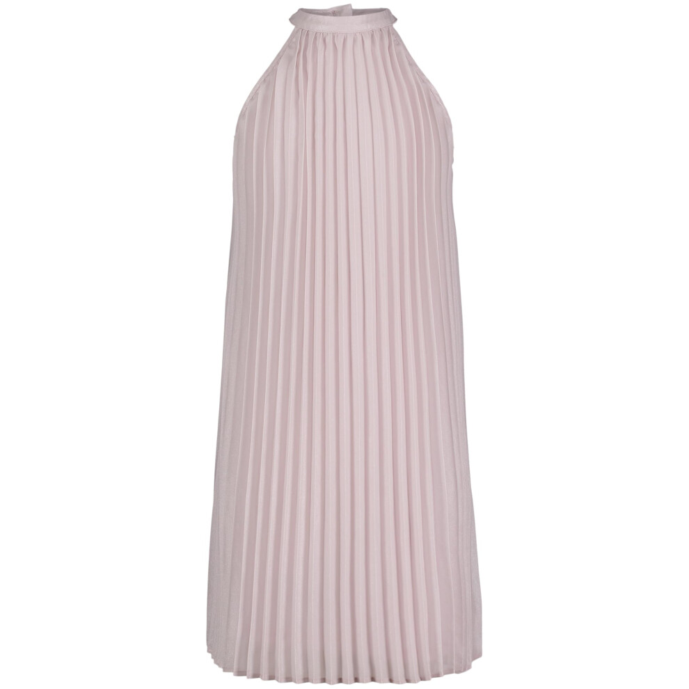 Calvin Klein Jeans Girls' Sleeveless Party Dress  Fit and Flare Silhouette  Round Neckline & Back Zip Closure  Lilac Pleated  7