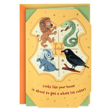 Hallmark Harry Potter Baby Card (Love Magic and Mischief) til babybrusere Nye forældre Køn afslører fest