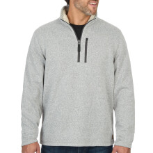 Lekki meski sweter meski Coleman z zamkiem 1/4 i kolnierzem Sherpa  wygodny zamek blyskawiczny do noszenia na co dzien (Shale Heather Medium)