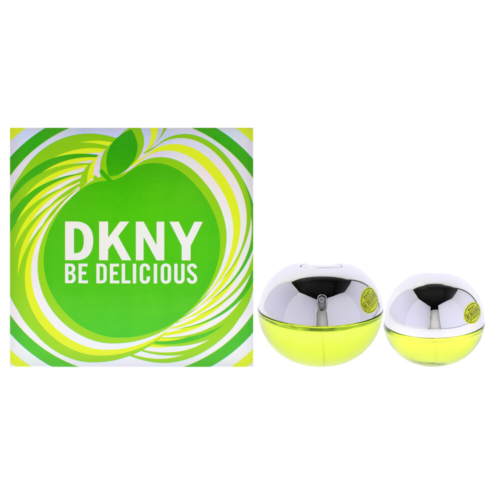 DKNY Be Delicious by Donna Karan for Women - 2 Pc Gift Set 3.4oz EDP Spray  1oz EDP Spray
