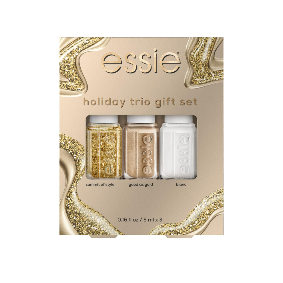 essie nail polish  vegan  holiday 3 piece gift set  1 kit