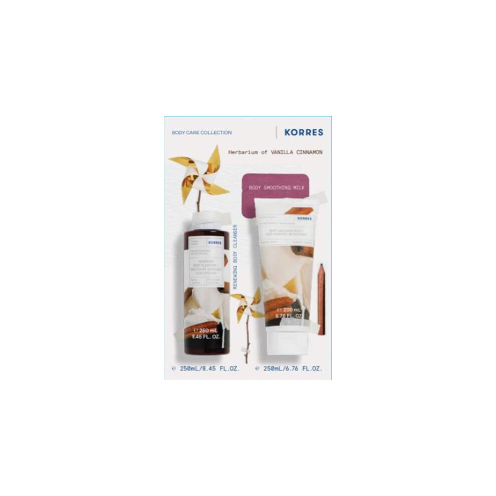 KORRES Vanilla Cinnamon Shower Gel & Body Milk Set  Value set  450ml
