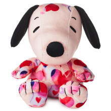 Hallmark Peanuts Valentine's Day Floppy Snoopy Plush Toy (Heart to Heart) 6"""" Gift for Kids Fans