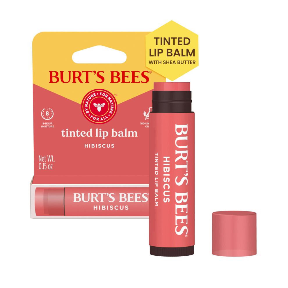 Burt's Bees Lip Tint Balm  Long Lasting 2 in 1 Duo Tinted Balm Formula  Color Infused with Hydrating Shea Butter for a Natural Looking Buildable Finis