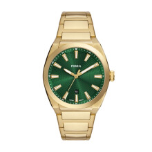 Watch en acier inoxydable a trois mains de Fossil Men's Everett a trois mains