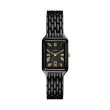 Fossil Montre Raquel  trois aiguilles pour femme en acier inoxydable noir