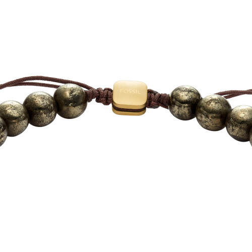 Fossil Fossile Mnner Galaxy Perlen graues Pyrit -Perlenarmband 2