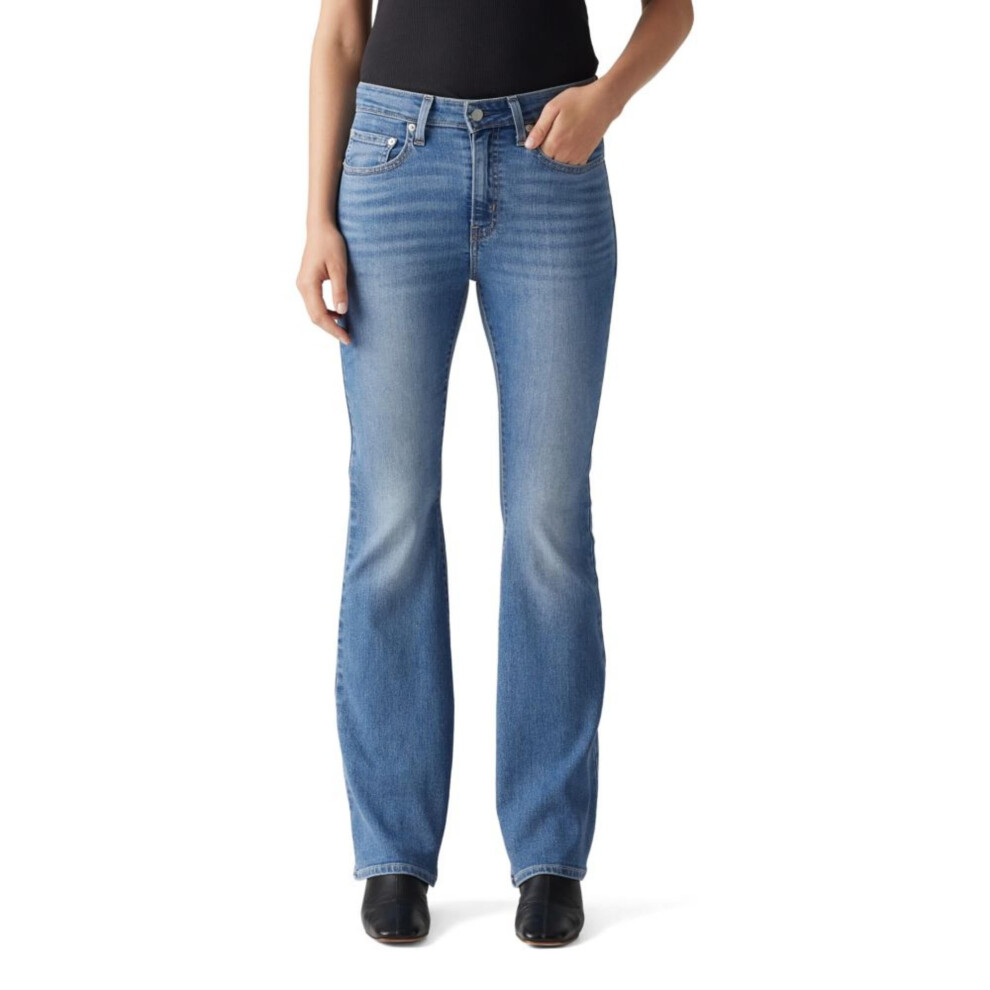 Levi's Women's 726 High Rise Flare Jeans (Also Available in Plus)  (New) Eternal Indigo Mid  24 Short