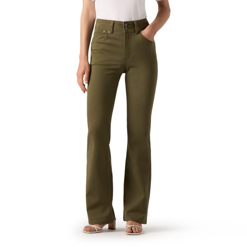 Levi's Women's 726 Retro High Rise Flare Jeans  (New) Ivy Green  28 Short