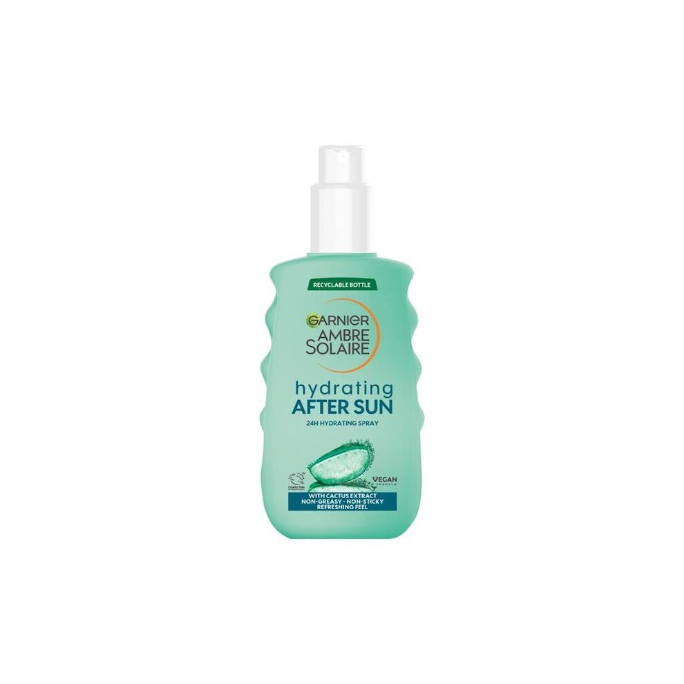 Garnier Ambre Solaire After Sun Spray Hydrating Refreshing Face Body 150ml | Ultra-Light Soothing Formula, Refreshing Feel, Non-Greasy, Non-Sticky, Rehydrates Skin, Soothing - Image 11