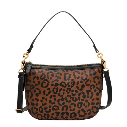 Fossil Fossile Jolie Crossbody Bag Black/Leopard