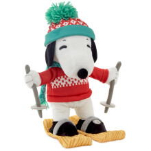 Hallmark Peanuts Musical Plush Toy with Motion 12"""" (Skiing Snoopy) Gift for Kids Fans Collectors