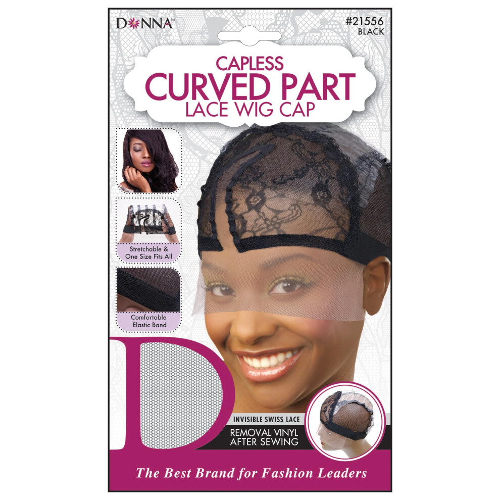 DONNA U-PART Capless Curved Part Lace Wig Cap  Wig Head Wig Caps for Women Hair Bonnet for Sleeping Hair Net  MULTI PACK