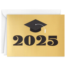 Hallmark Bulk 2025 Graduation Note Cards Black and Gold (40 kort med konvolutter) til tak-meddelelser invitationer