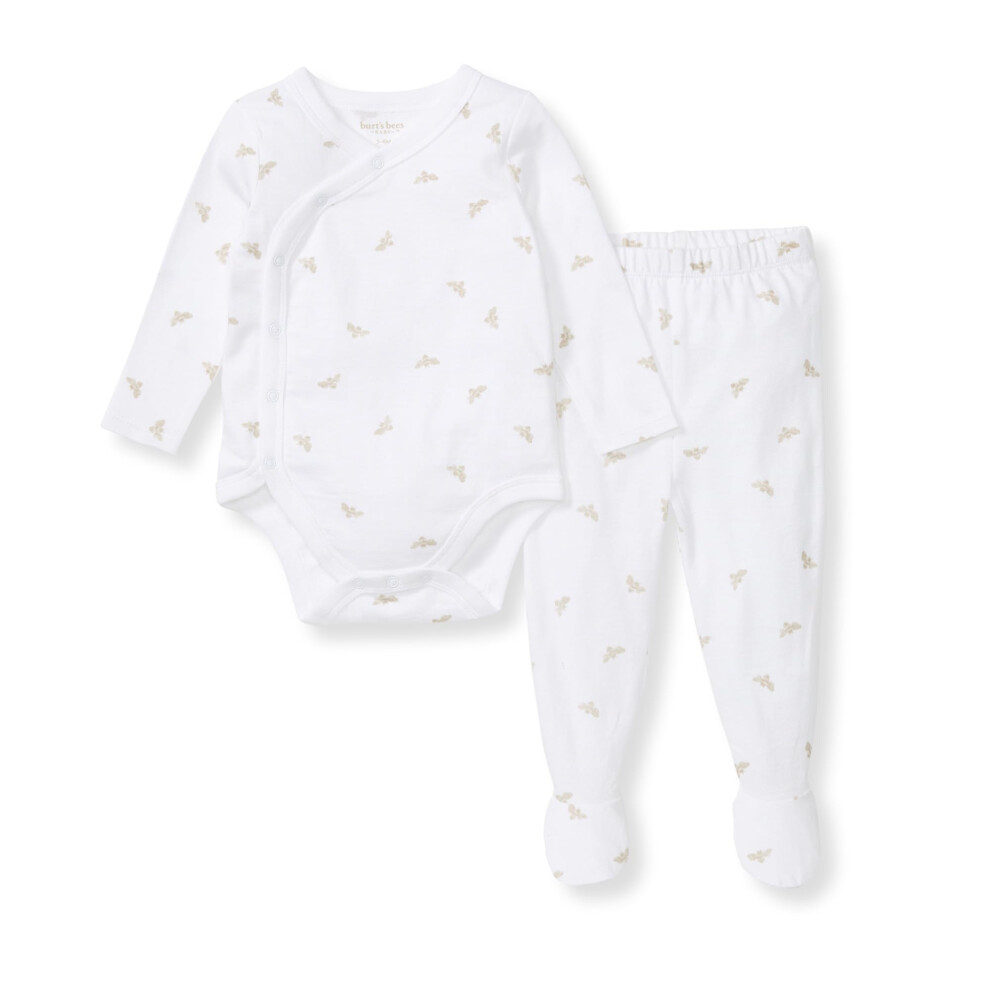 Burt's Bees Baby Unisex Baby Bodysuit & Pant Set  100% Organic Cotton