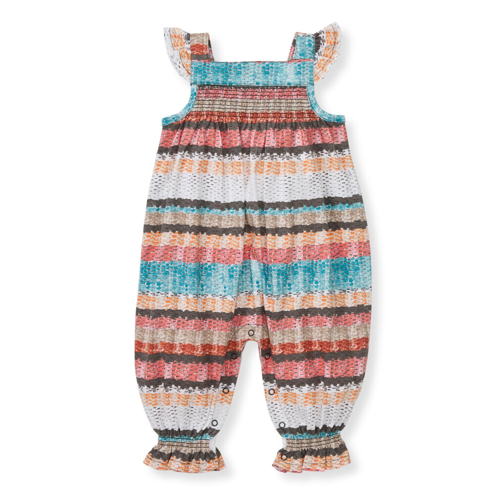 Burt's Bees Baby Baby Girls Romper - 100% Organic Cotton  One-Piece Shortall Girl Outfit for Sizes Newborn to 24 Months