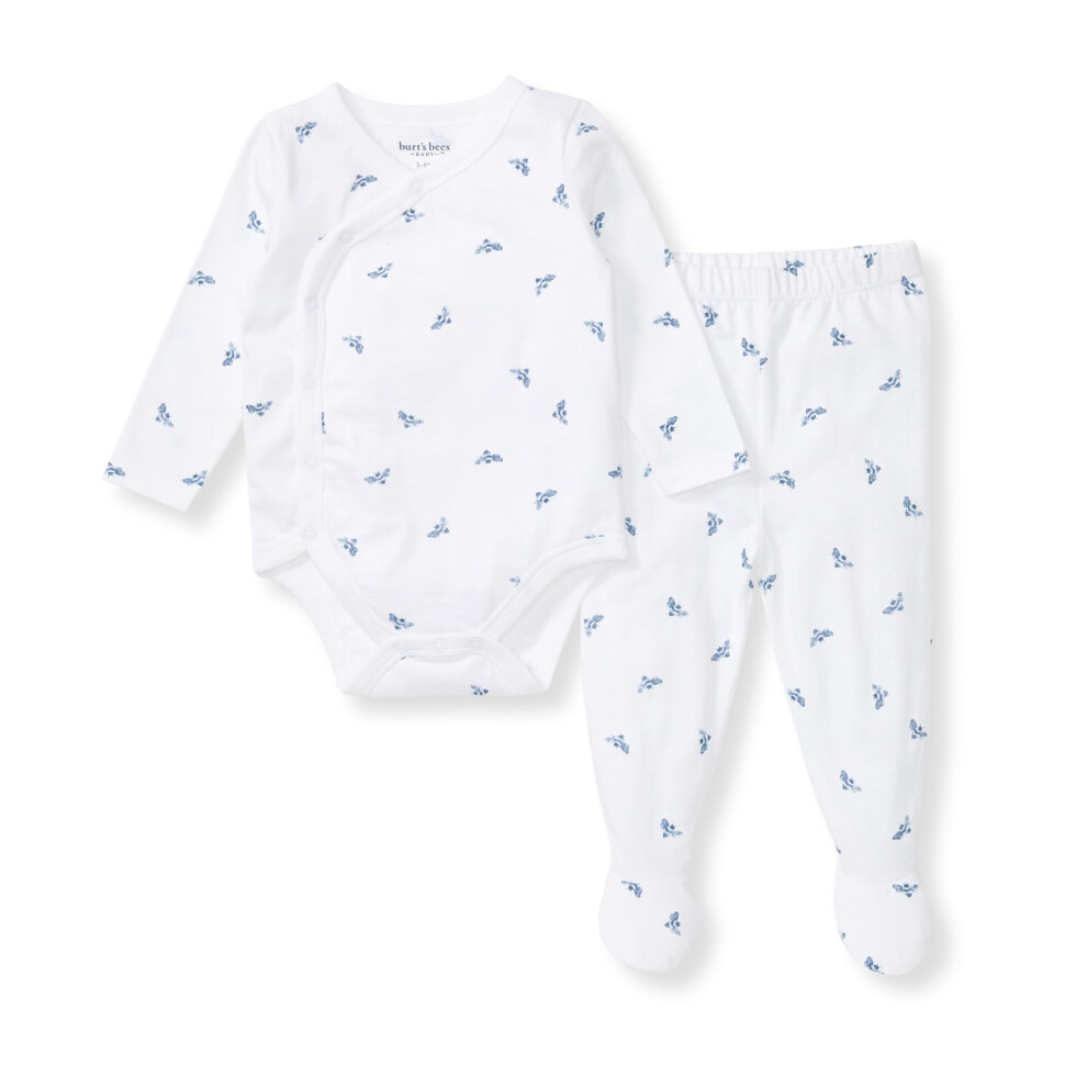 Burt's Bees Baby Unisex Baby Bodysuit & Pant Set  100% Organic Cotton