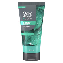 Dove Men+Care Eucalyptus kropp och ansiktsskrubba djupt exfolierar fr hydratiserad och nrad hud 100% mild rengringsmedel Inga sulfatrengrings