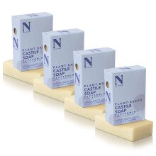 Dr. Natural Castile Bar Soap - Multifunctionele zeep met anti-acne eigenschappen - Voor gezichtshaar - Lichaamswas voor gevoelige huid - Pepermunt -