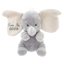 Disney Store Official 'Born in 2025' Dumbo Plush Baby Toy - Soft Stuffed Animal with Embroidered Features, Floppy Ears, Soft Fill - Cute Toys for Babi