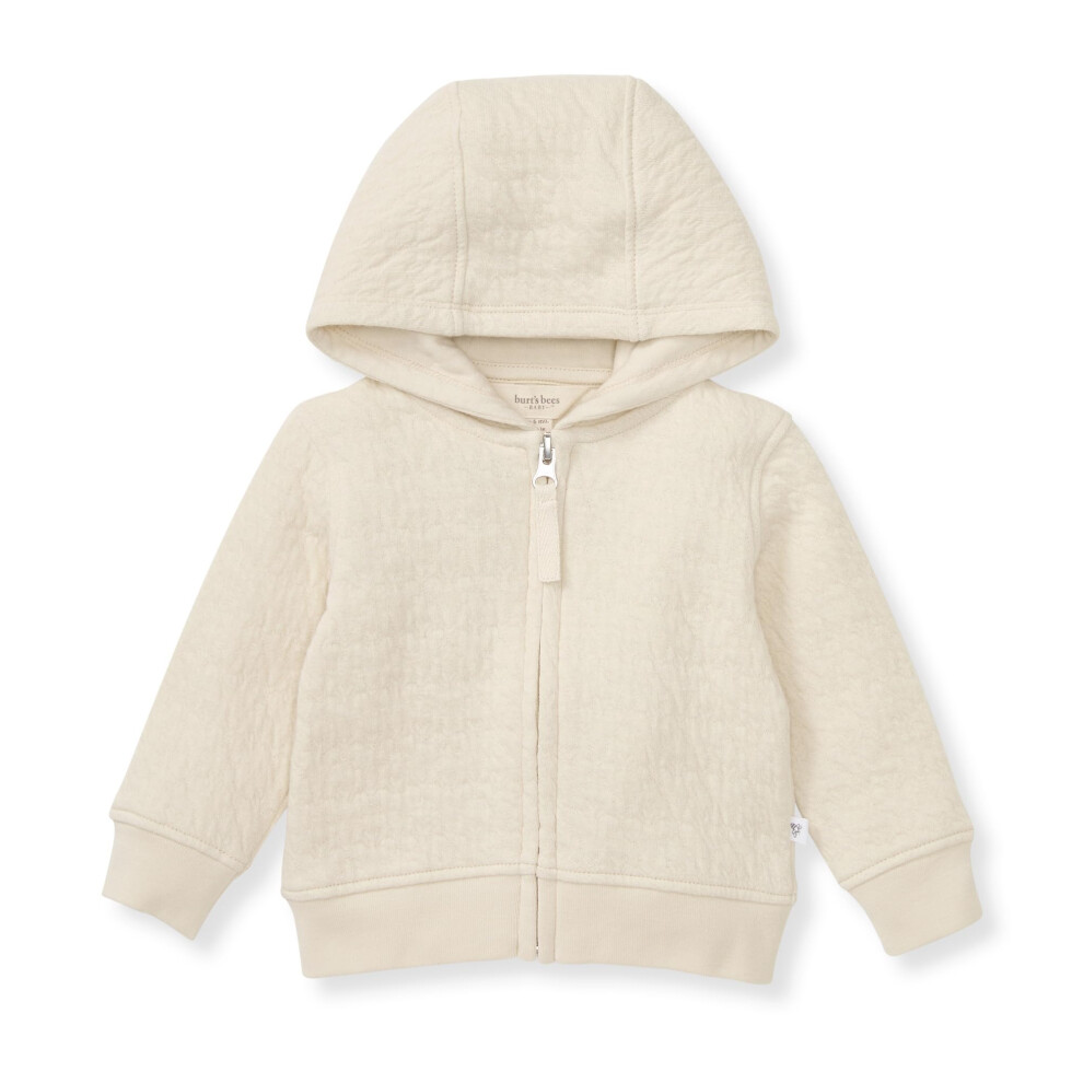 Burt's Bees Baby Baby Sweatshirts Leichte Rei Verschlussjacken Kapuzenm Ntel Bio-Baumwolle Hafer Gesteppt Biene-image