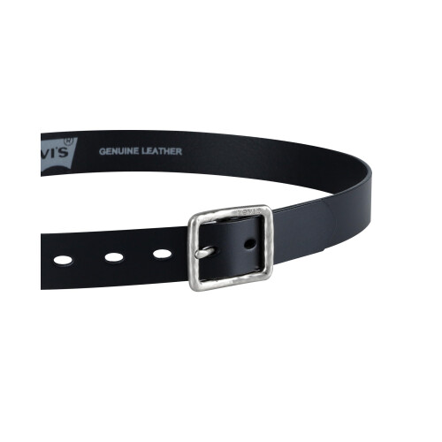 Levi's Levi's Damernas Hammered Centerbar Spänne Casual Bälte, Svart, Medium 2