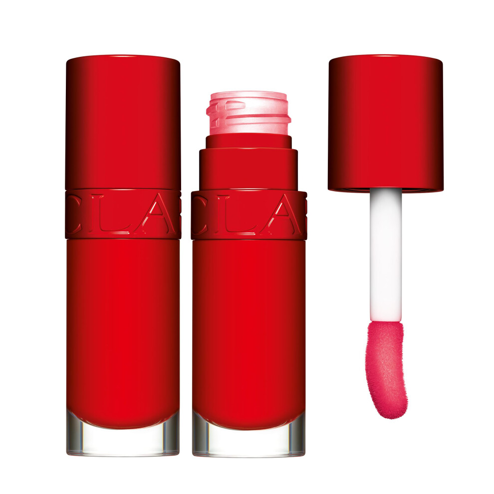 Clarins Lip Comfort Oil | Soothes  Comforts  Hydrates and Protects Lips | Sheer  High Shine Finish | Visibly Plumps | 93% Natural Ingredients | Organi