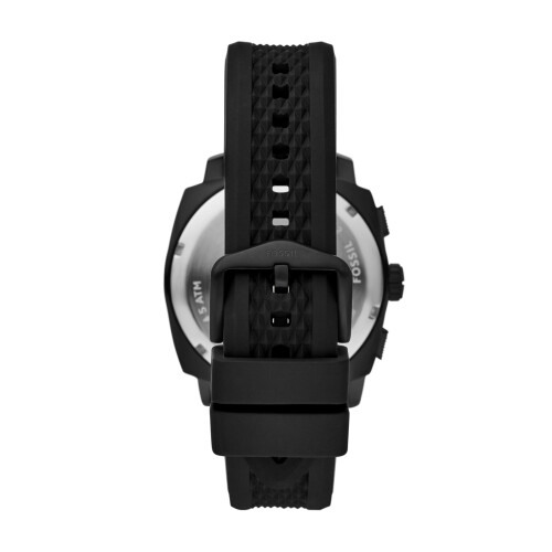 Fossil herremaskine kronograf sort silikone ur 1