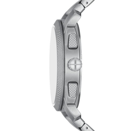 Fossil Fossil Men's Machine Chronograph Stainless Steel Watch Silver/Black 2