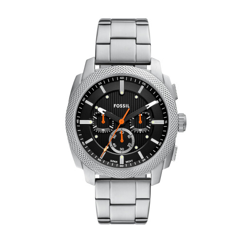 Fossil Fossil Men's Machine Chronograph Stainless Steel Watch Silver/Black