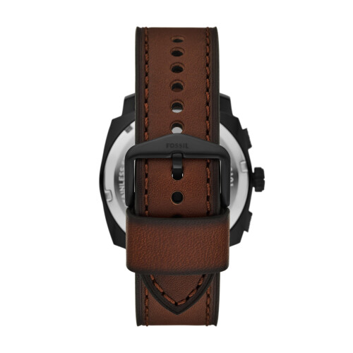 Fossil Machine de fossile Chronographe Chronographe Brown Leather Watches 1