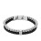 Fossil Fossil Men's Beads Black Leather Multi-Strand Bracelet 1