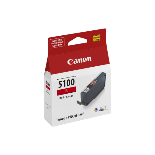 Canon Γνήσιο δοχείο κόκκινου μελανιού Canon PFI-5100 συμβατό με τους εκτυπωτές ImagePROGRAF PRO-310 1