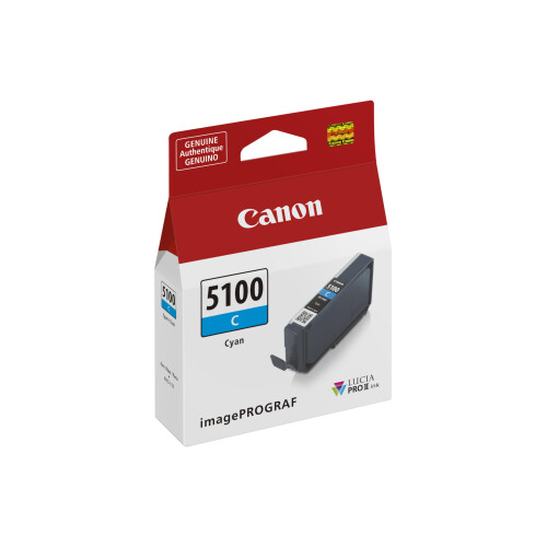 Canon Γνήσιο δοχείο κυανού μελανιού Canon PFI-5100 συμβατό με τους εκτυπωτές ImagePROGRAF PRO-310 1