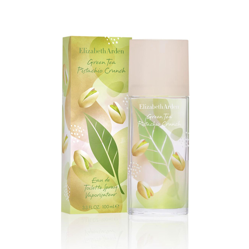 Elizabeth Arden Green Tea Pistachio Crunch Eau De Toilette  Women's Perfume with Notes of Pistachio  Green Tea & Vanilla Bean - Citrus & Gourmand  EDT