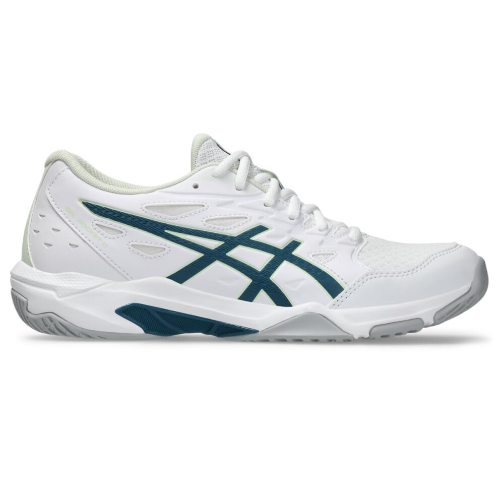 ASICS Women's Gel-Rocket 11 Volleyball Shoes  7  White/Ink Teal