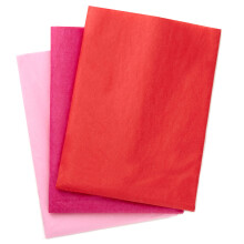 Papel Tissue Fúcsia, Vermelho e Rosa Hallmark para Embalagem de Presentes (120 Folhas)