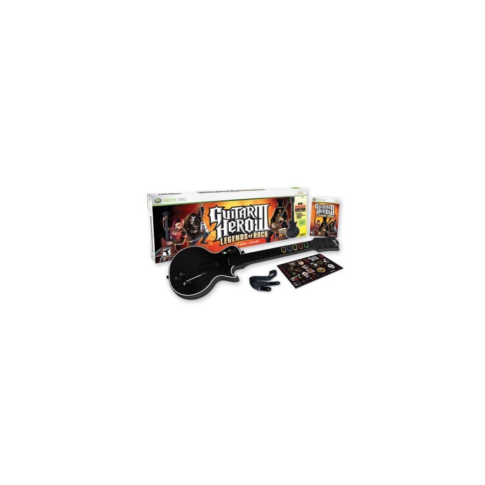 Guitar Hero Iii: Legends Of Rock Wireless Bundle - Xbox 360 (Renewed) 649661643364