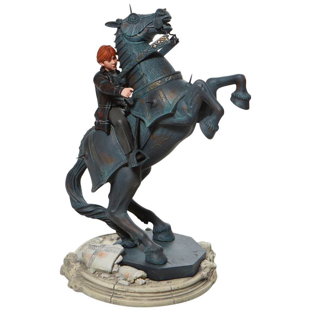 Harry Potter Ron On A Chess Horse Masterpiece Figurine Unisex Personaggi Da Collezione Standard