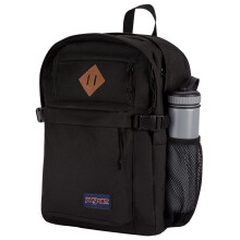 Sac     dos JanSport Main Campus FX - Sac de voyage ou de travail avec ordinateur portable 15 pouces et finitions en cuir noir