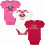 Gerber Gerber Baby-M   dchen NFL 3er-Pack Kurzarm-Einteiler-Body, Teamfarbe, 6   12 Monate 1