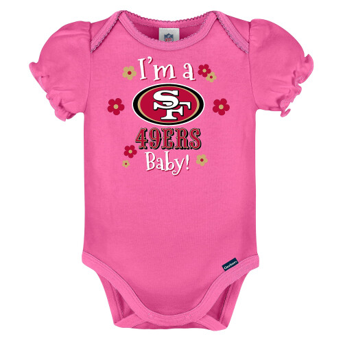 Gerber Gerber Baby-M   dchen NFL 3er-Pack Kurzarm-Einteiler-Body, Teamfarbe, 6   12 Monate 1