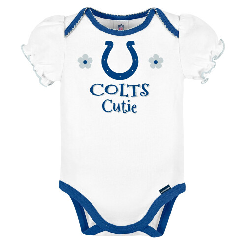 Gerber Gerber Baby-M   dchen NFL 3er-Pack Kurzarm-Einteiler, Body, Teamfarbe, 18 Monate 2
