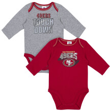 Gerber unisex baby NFL 2-pack lngrmad bodysuit Team frg 3-6 mnader