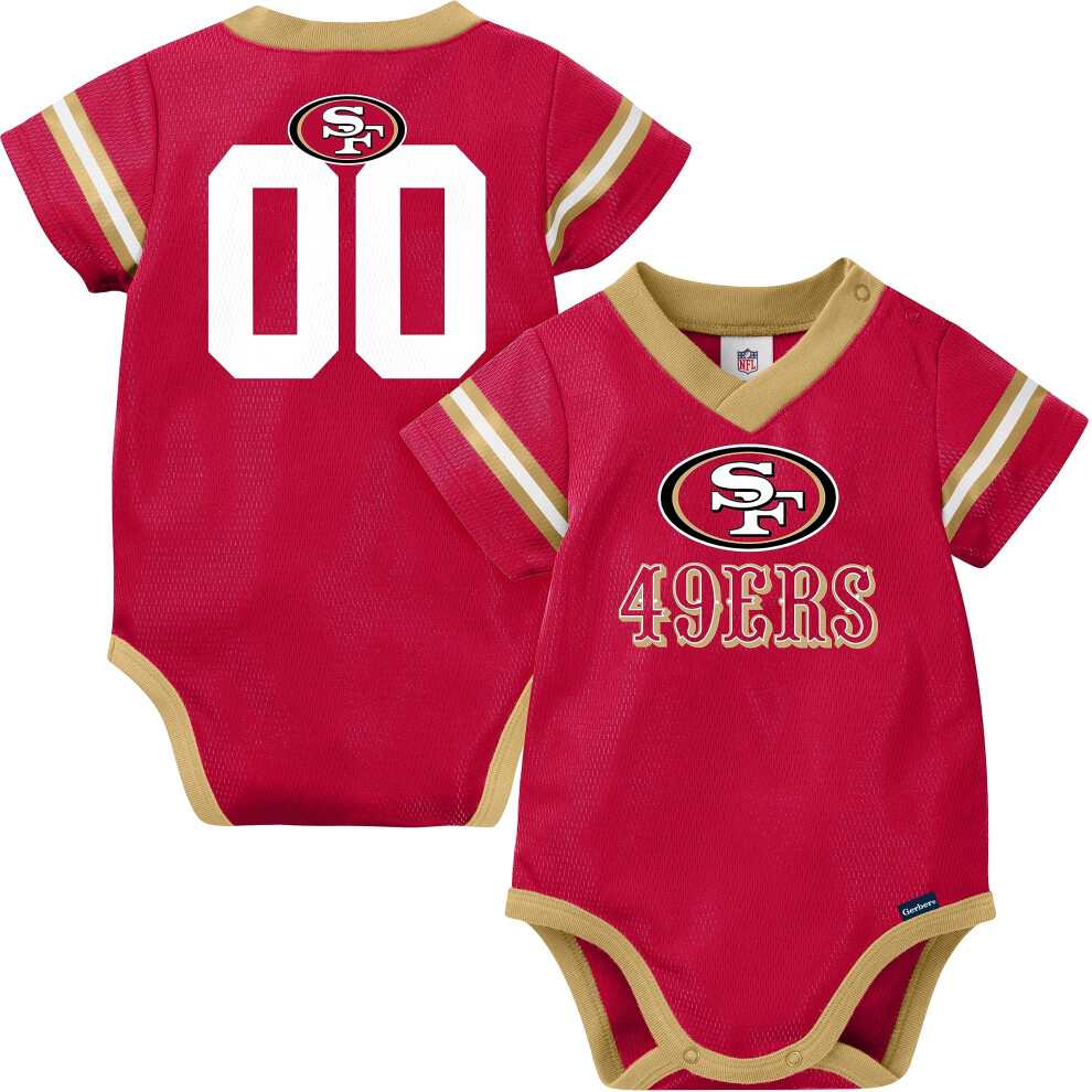 Gerber Unisex Baby NFL Jersey Onesie Bodysuit  Team Color  18 Months