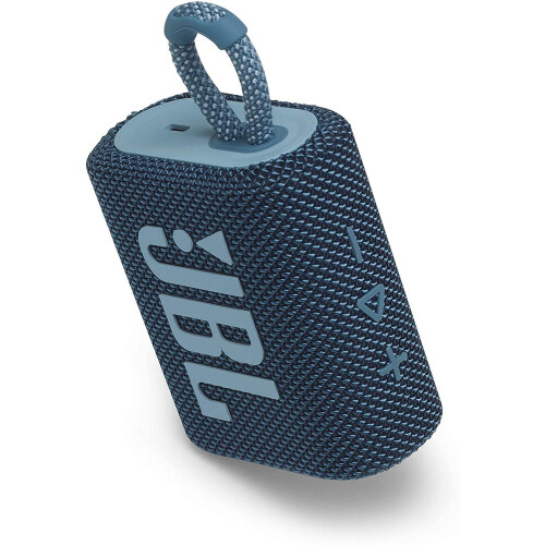 JBL JBL GO 3 Waterproof Wireless Portable Bluetooth Speaker - Blue (Renewed) 1
