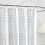 DKNY Cortina de chuveiro DKNY Chenille Stripe 100% algodo tecido para banheiro 72 x 72 polegadas branca 2