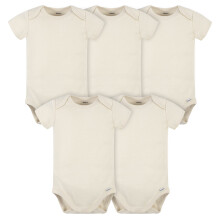 Gerber Baby 5 Pack Onesies Multi-Packs Bundle Interlock 180 GSM Natural 12 m?neder